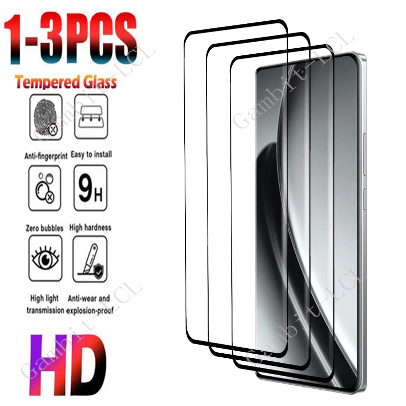 Realme Gt 6 - 1-3 шт. 3D изогнутое полностью закаленное