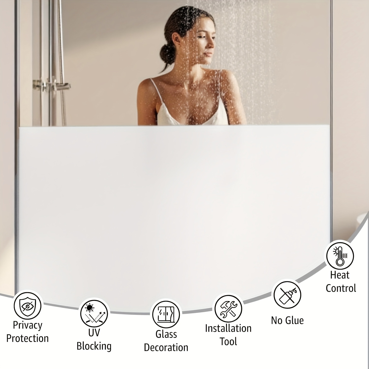 Privacy Screen Protector - Белая матовая пленка для окон с