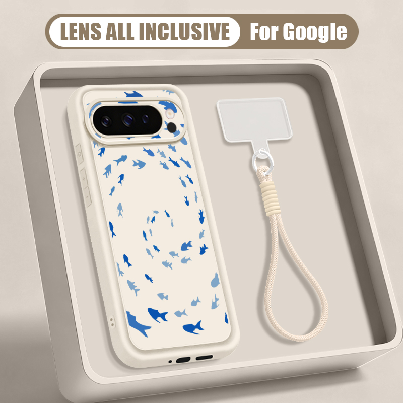 Чехол-ремешок с принтом китов- – обзор и цена Google Pixel 9